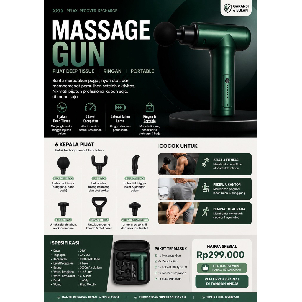 MASSAGE GUN PORTABLE