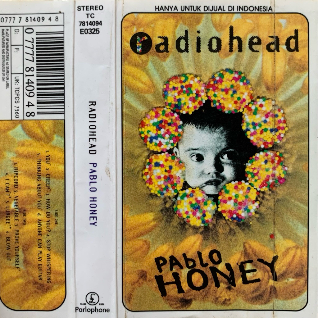 Kaset Pita Radiohead - Pablo Honey (1993 Parlophone/EMI Records)