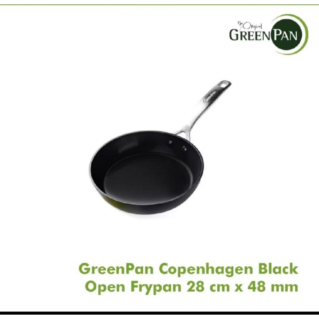 GreenPan Copenhagen Black Open Frypan