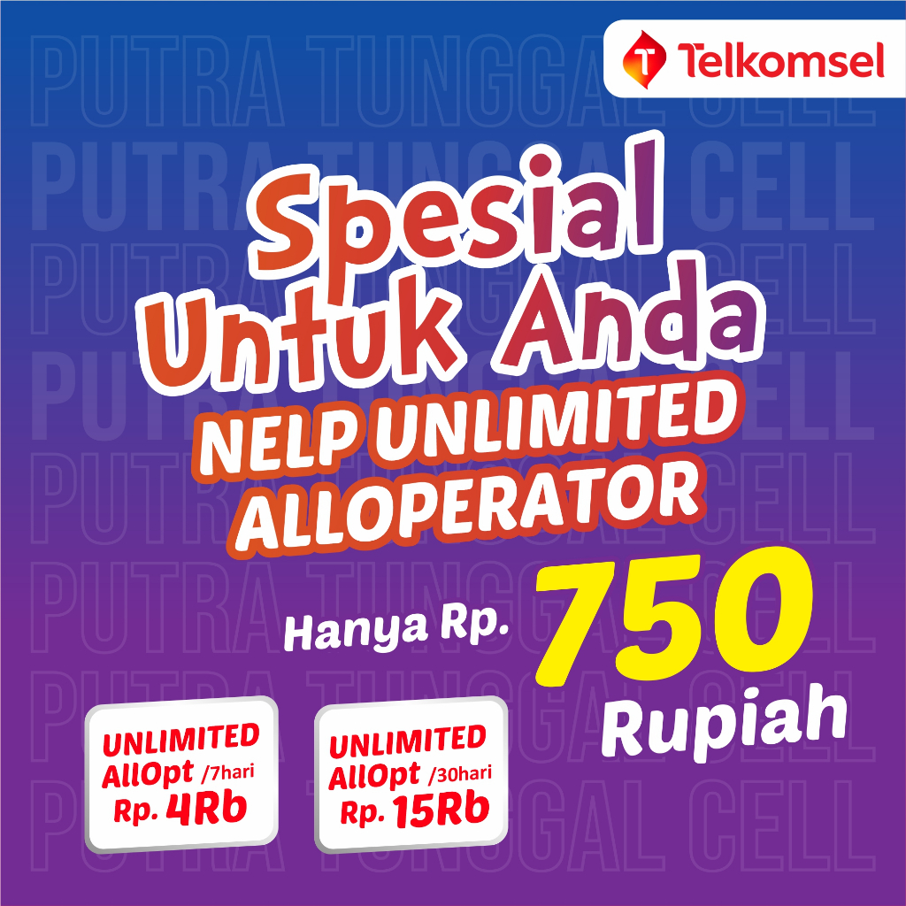 TELKOMSEL PAKET NELP UNLIMITED ALL OPERATOR
