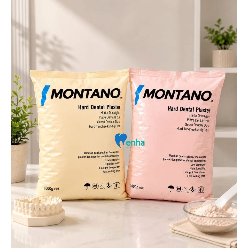 Gips Stone Kuning merk montano/Gips stone pink merk montano