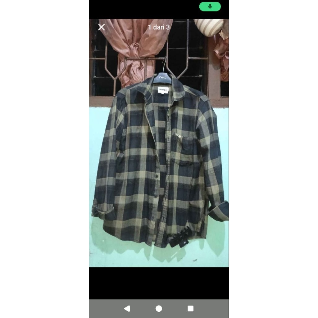 Preloved kemeja pria Wrangler size M