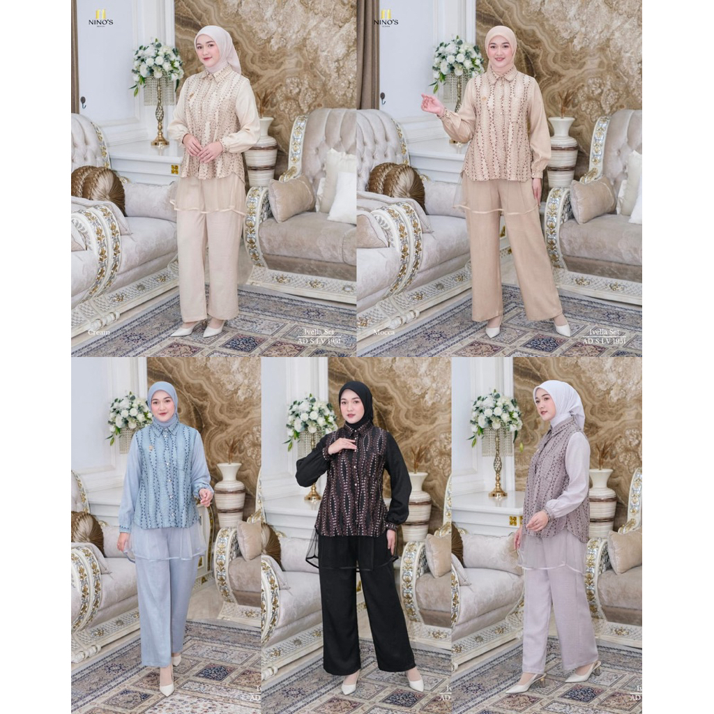 NINOS DESIGN IVELLA SET CELANA TERBARU