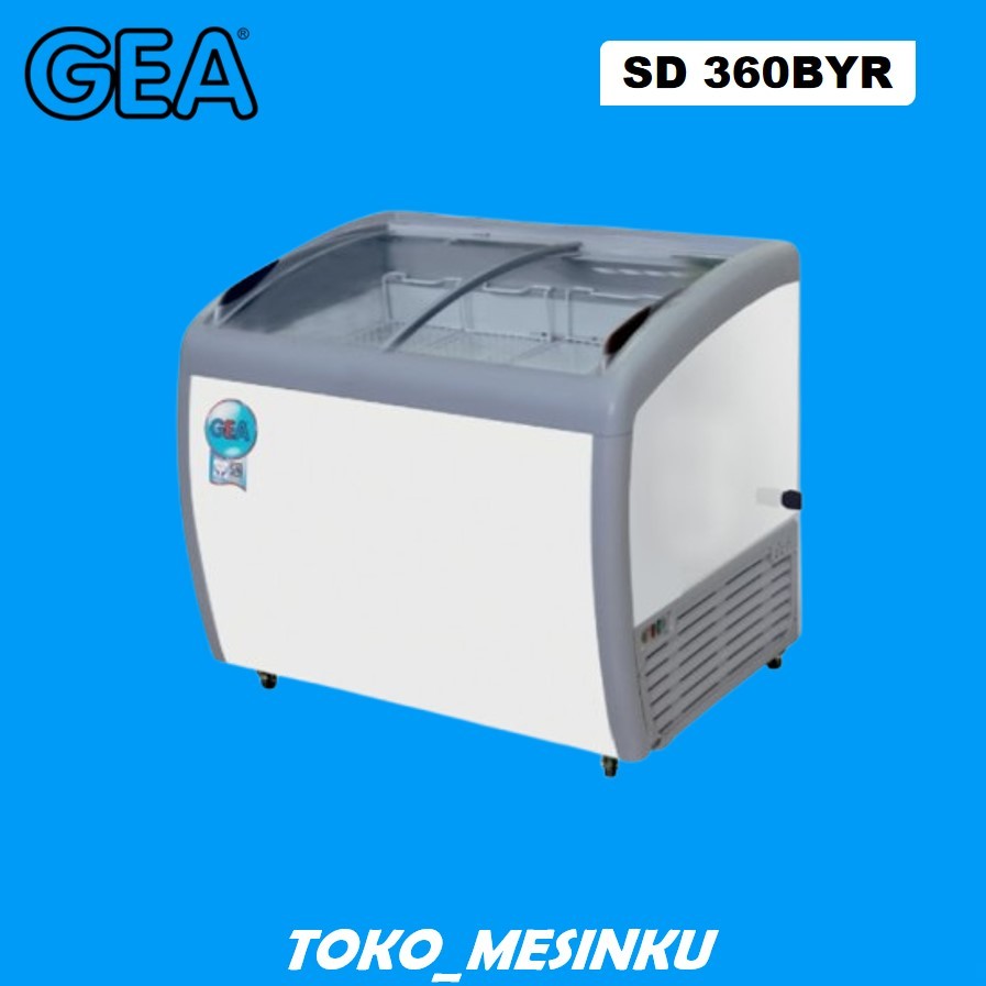 GEA SD 360 BYR Freezer Sliding Curve Glass Freezer Es Krim