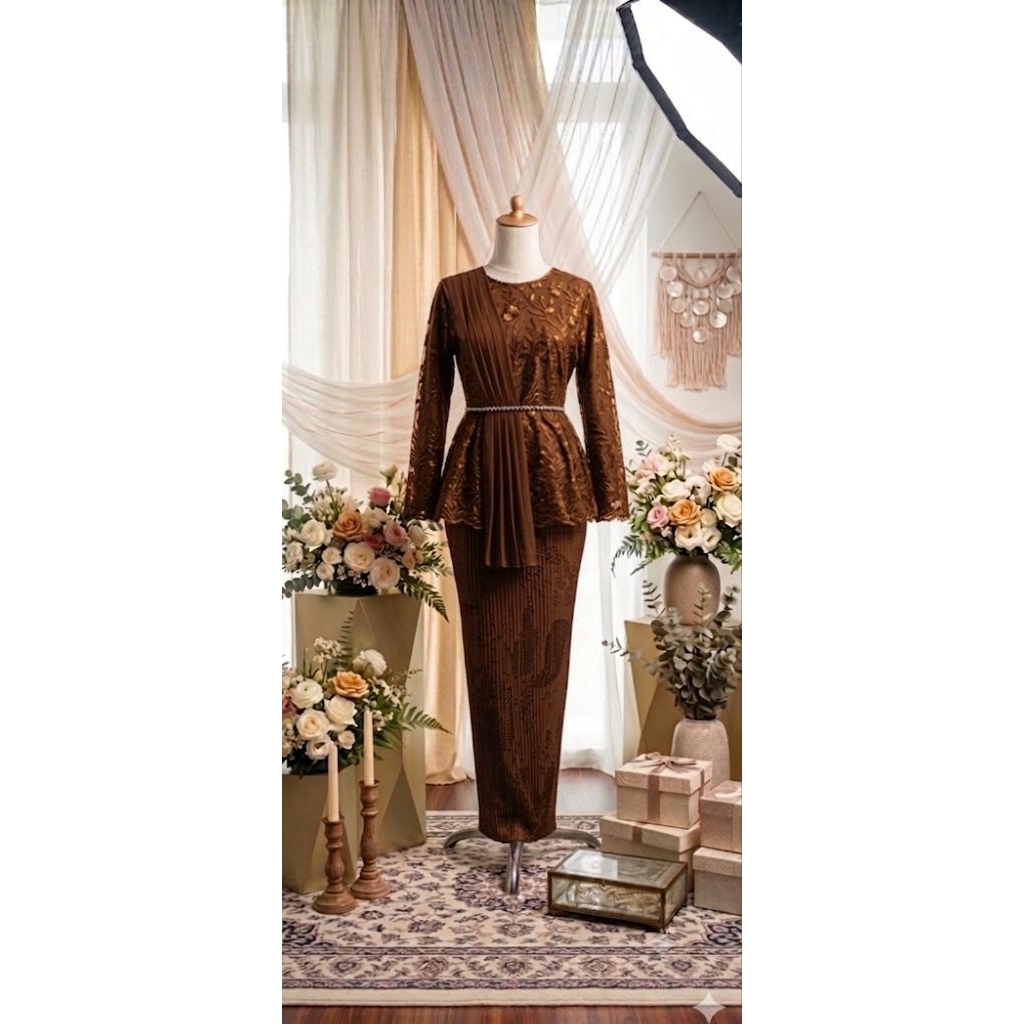 kebaya selendang kekinian / kebaya kondangan / kebaya wisuda/ kebaya resepsi simpel dan elegan