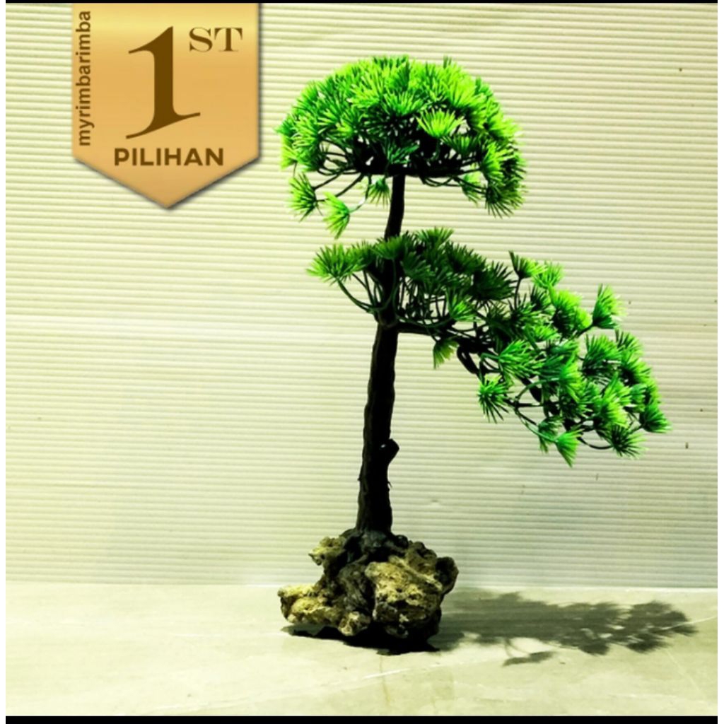 Bonsai Afrika Tanaman Plastik Aquascape Hiasan Aquarium Ikan Hias