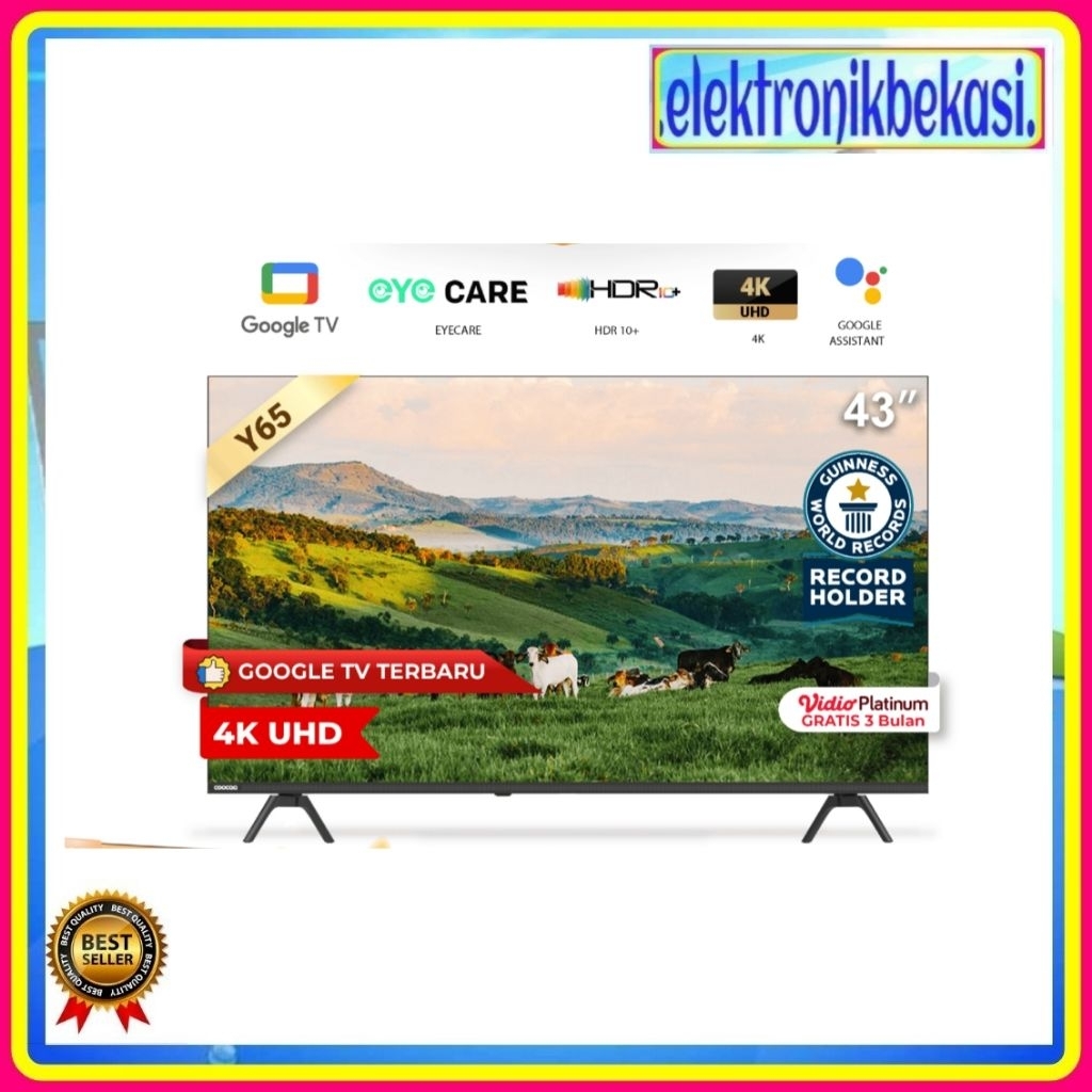 LED COOCAA 43 Y 65 / LED COOCAA 43 INCH 4K UHD 43Y65