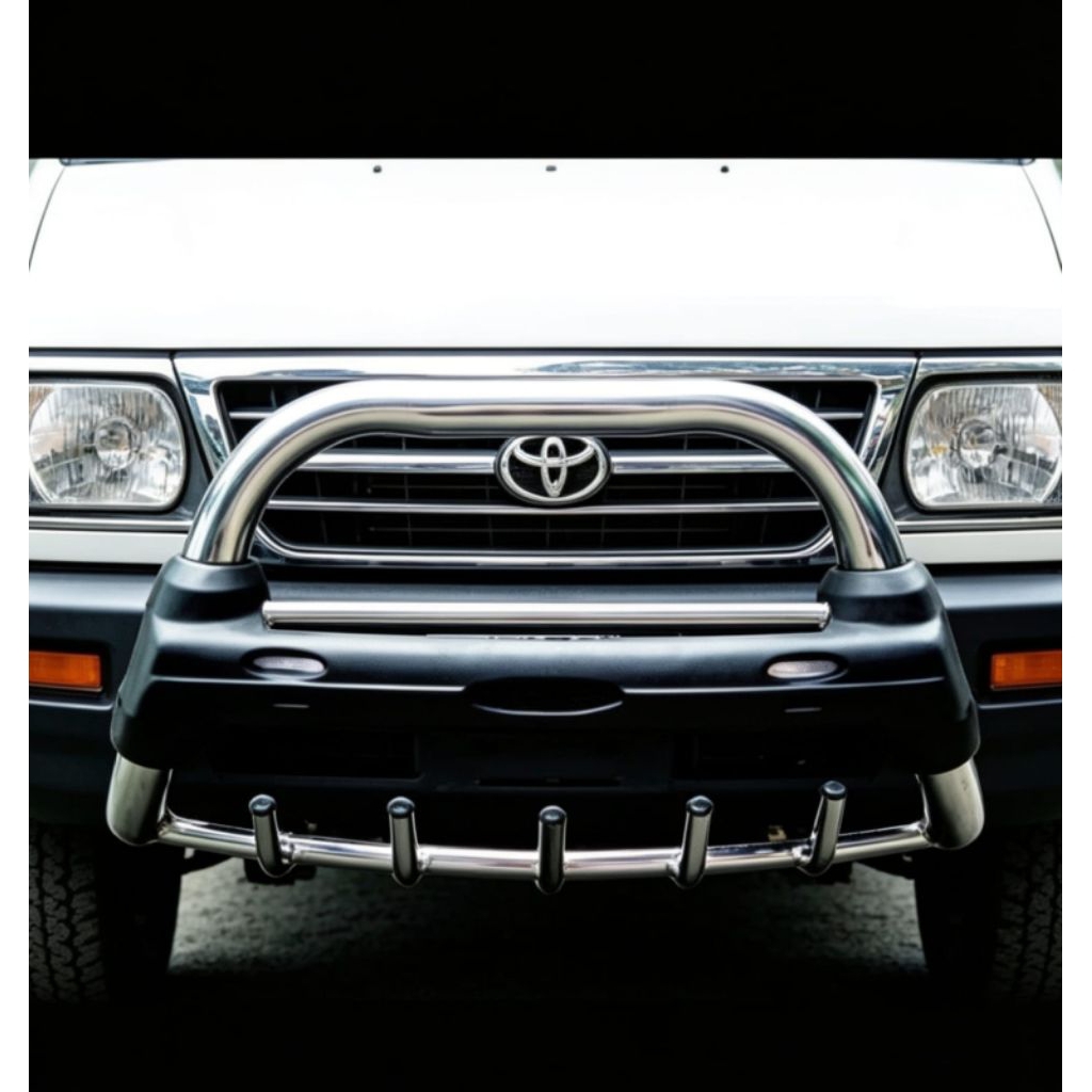 tanduk pengaman depan mobil kijang /krista /lgx / besi stainless