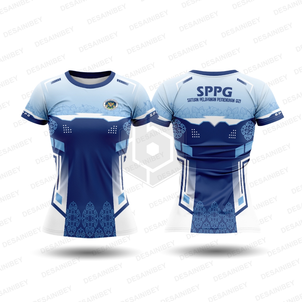 Baju Kaos Wanita Jersey SPPG / Jersey SPPG Fullprint Art-02