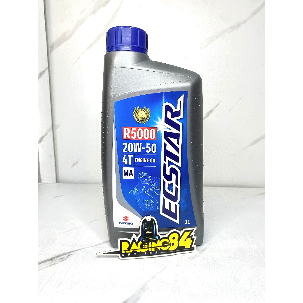 OLI Ecstar R5000 SATRIA FU KARBU 20W/50 4T 1.1 Liter Dijamin Asli Suzuki Fu F150 Injeksi GSX Thunder