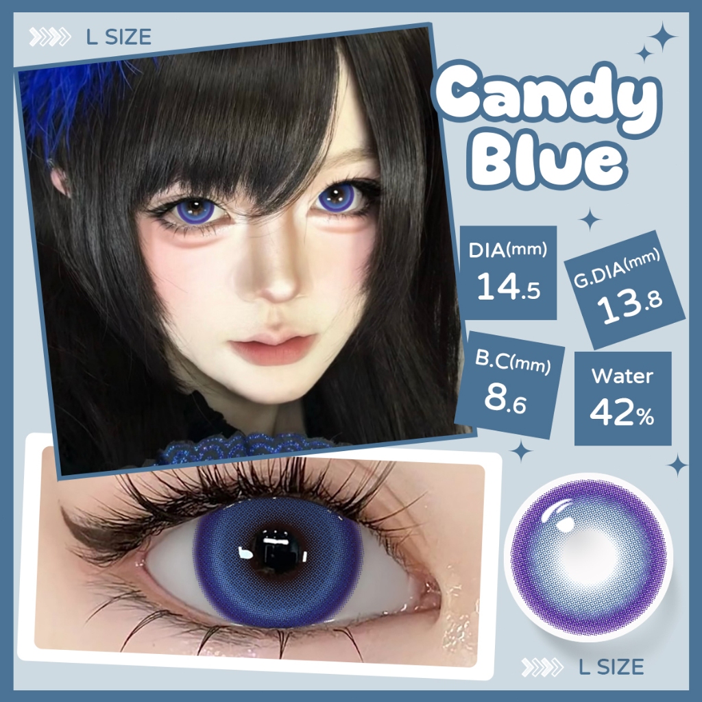 [COD]BLINKA Softlens Cosplay Lensa Kontak Dia 14.5mm 6 Bulan Brown Blue Pink Green Softlen for Party