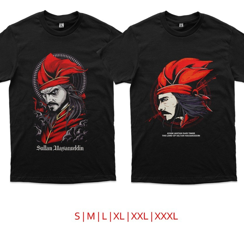 kaos tokoh sultan hasanuddin combed 24s