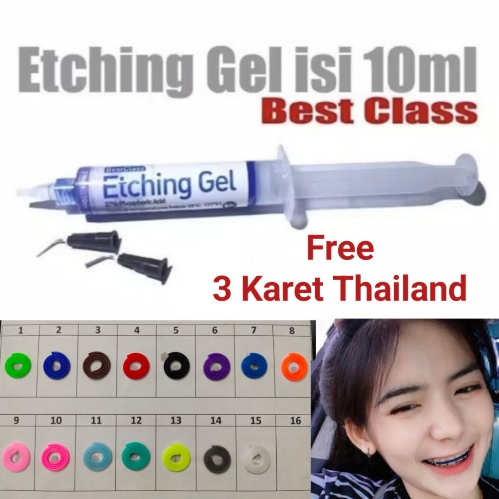 GEL ETCHING BEST CLASS 10ML - Free 3 Karet Thailand