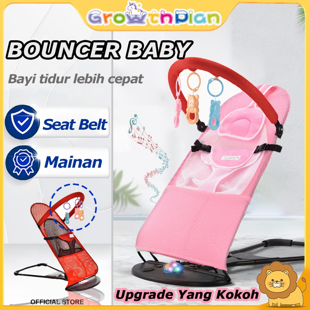 Bouncer Bayi Lipat Kursi Ayunan Bayi Tanpa Batrai Baby Bouncer Infant Seat Tempat Tidur Bayi Goyang