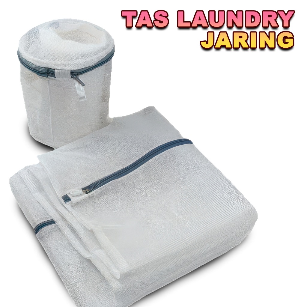 Tas Laundry Jaring Kantong Baju Kotor Tas Laundry Kecil Zipper Laundry Bag WD-6