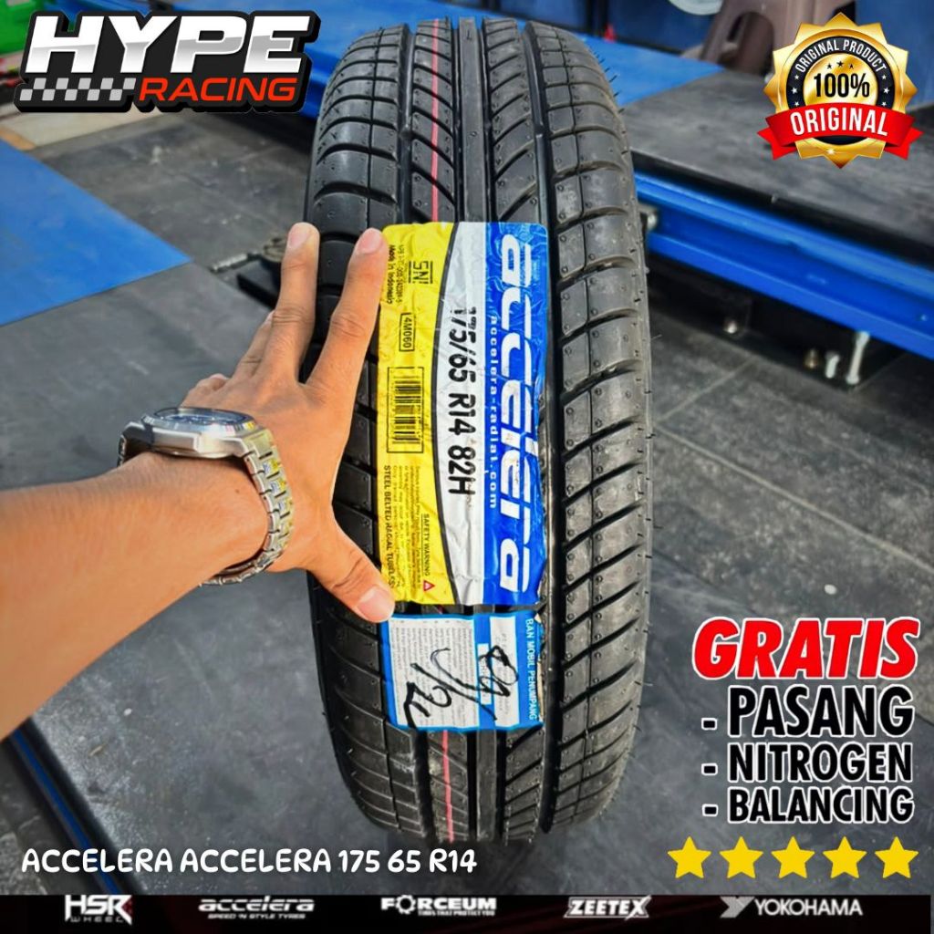 BAN MOBIL 175 65 R14 ACCELERA ACCELERA - UKURAN STANDAR BRIO , AGYA RING 14