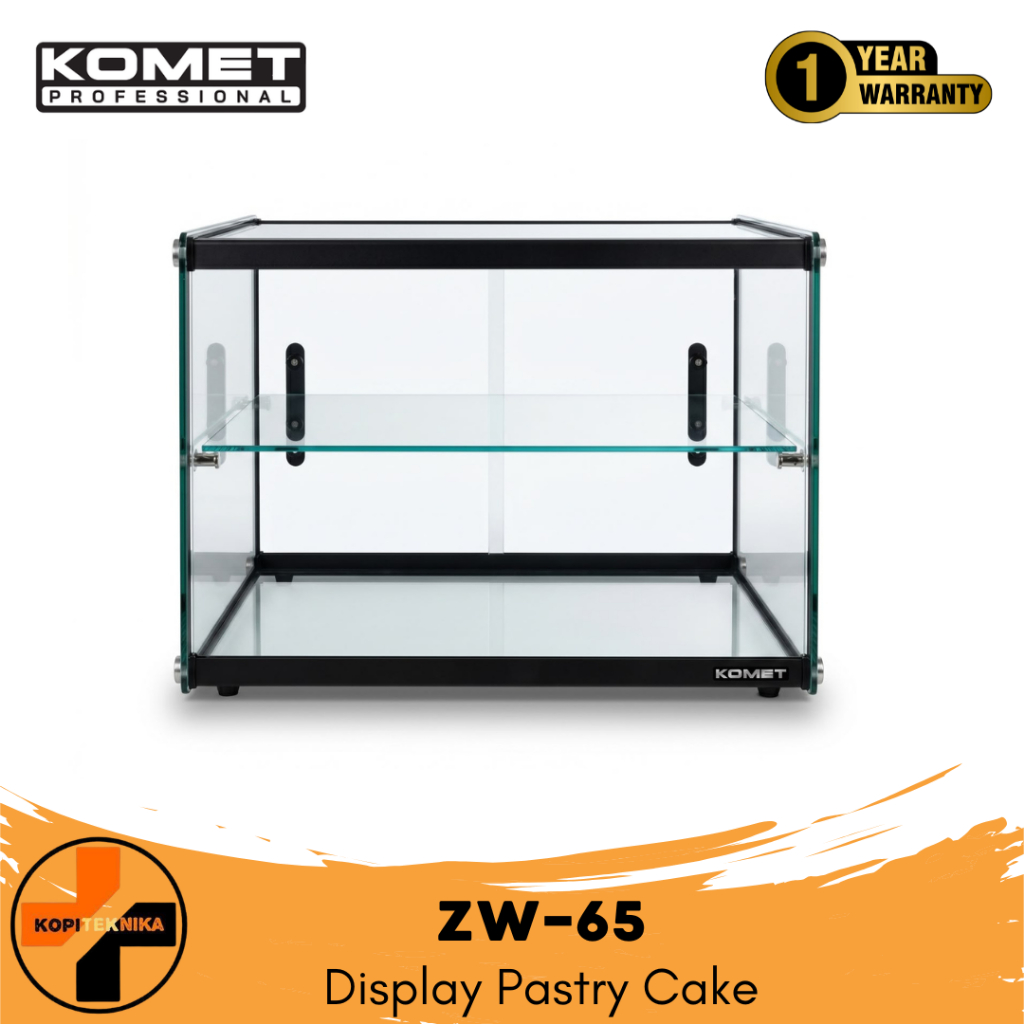 KOMET  ZW-65 Etalase Kaca Roti 2 Susun Display Pastry Cake Coffee Shop Bakery Cafe