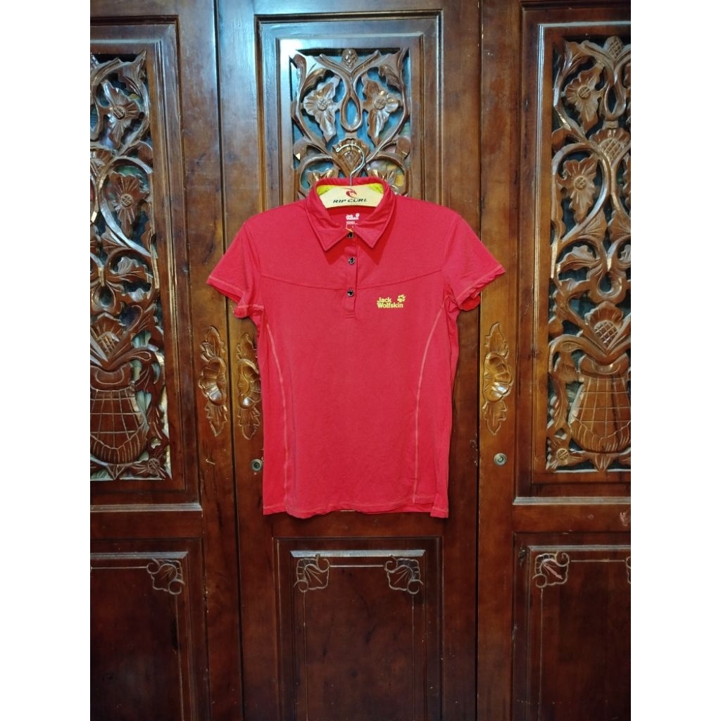 KAOS JERSEY BASELAYER OUTDOOR HIKING WANITA CEWEK JWS SIZE L SECOND