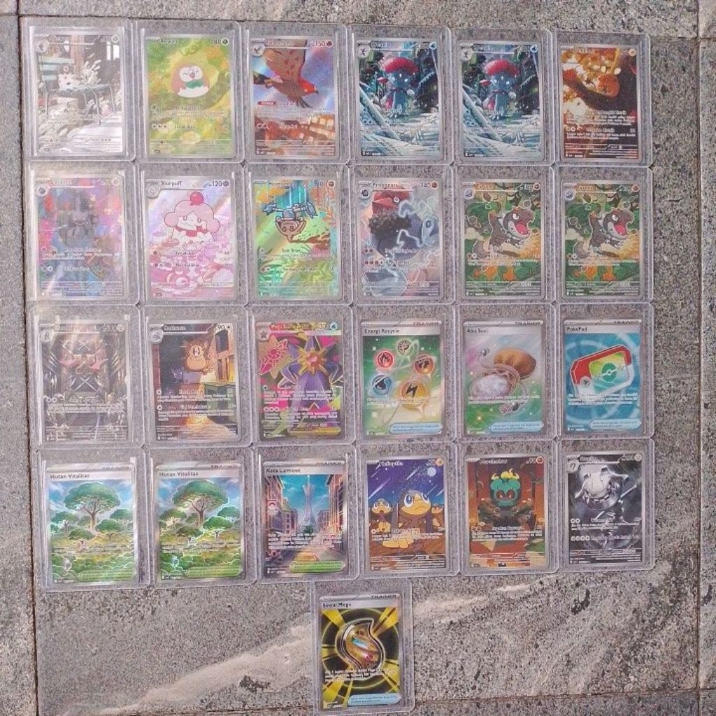Kartu Card Pokemon Indonesia TCG Original Set 25pcs (Evolusi Mega dan Ledakan Peniada)