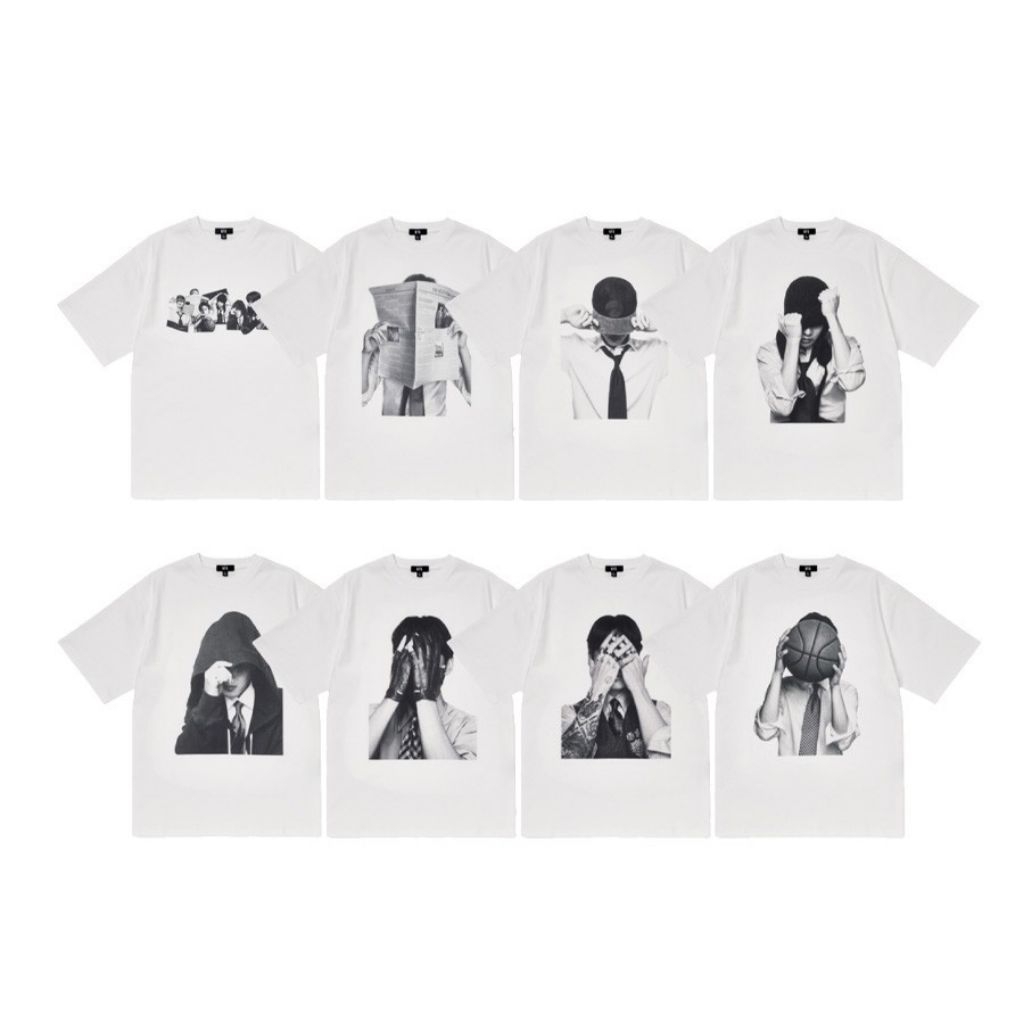 White T-shirt Arirang Pop Up BTS Unofficial Fanmade Jungkook V Taehyung