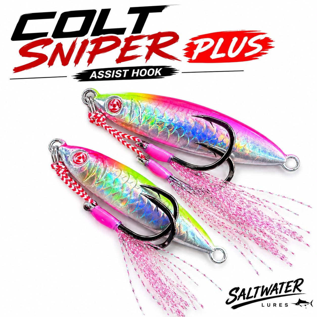 METAL JIG SATU SET 30GRAM 20GRAM COLT SNIPER micro jig plus kail Micro jig 30gram plus assist doubel