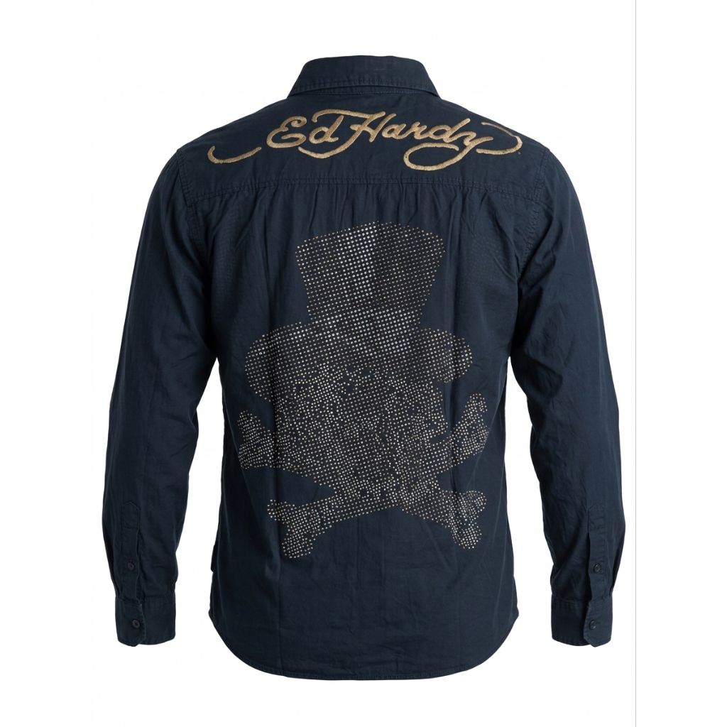Kemeja Ed Hardy  y2k, kemeja y2k, casual style, kemeja casual