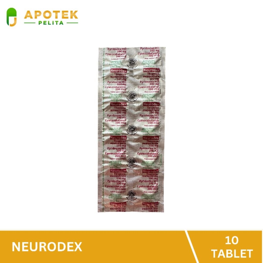 Neurodex untuk Pengobatan Kekurangan Vitamin B (10 Tablet)
