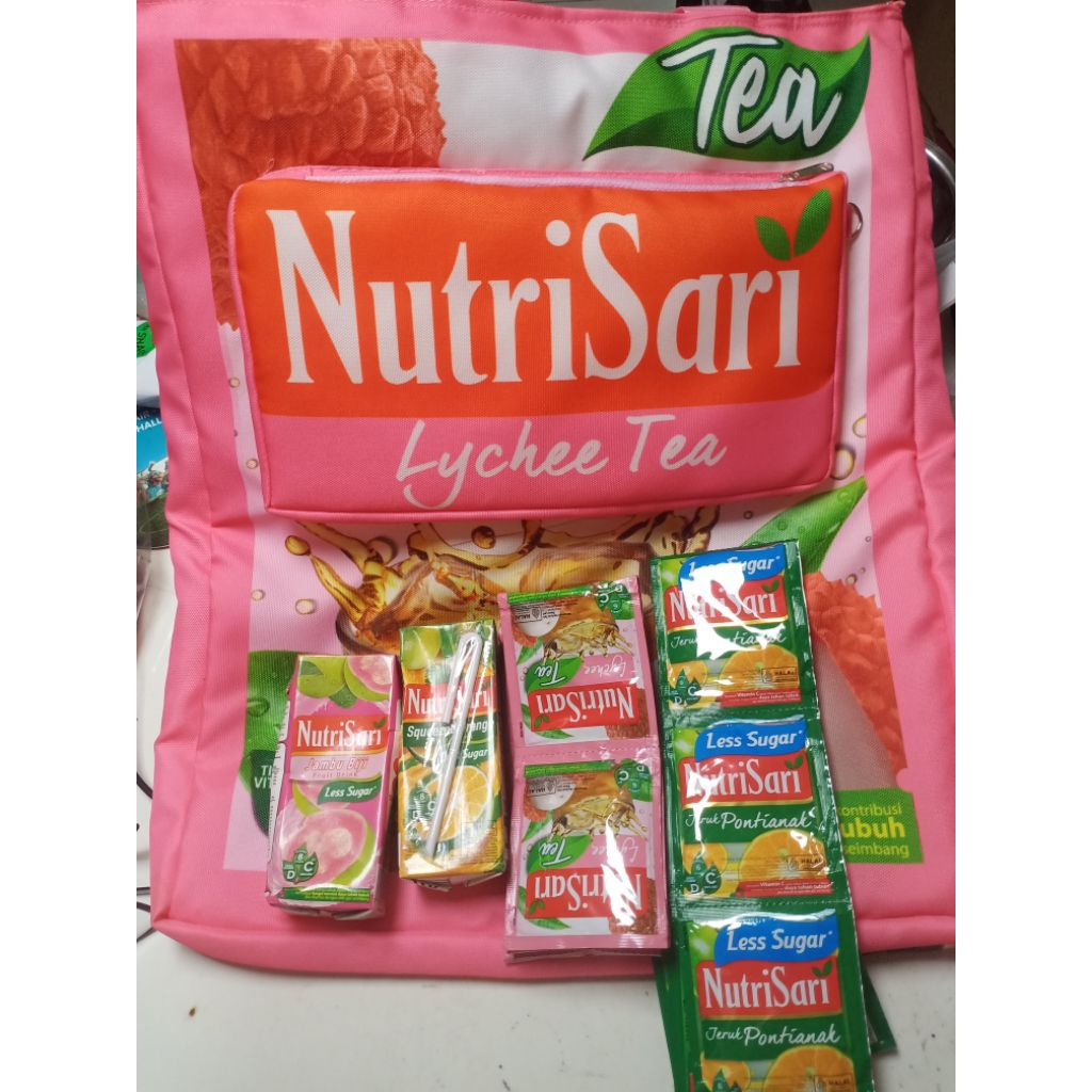 paketan tas nutrisari isi 20 receng dan 2 kotak