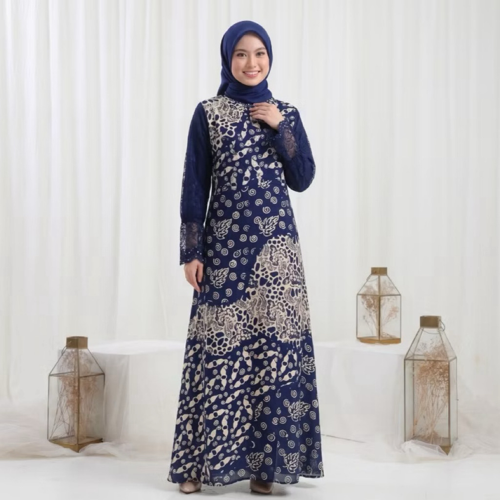 PRELOVED Hilwa Dress Busui NAVY - SIGNATURE BY FIRDA FASHION
