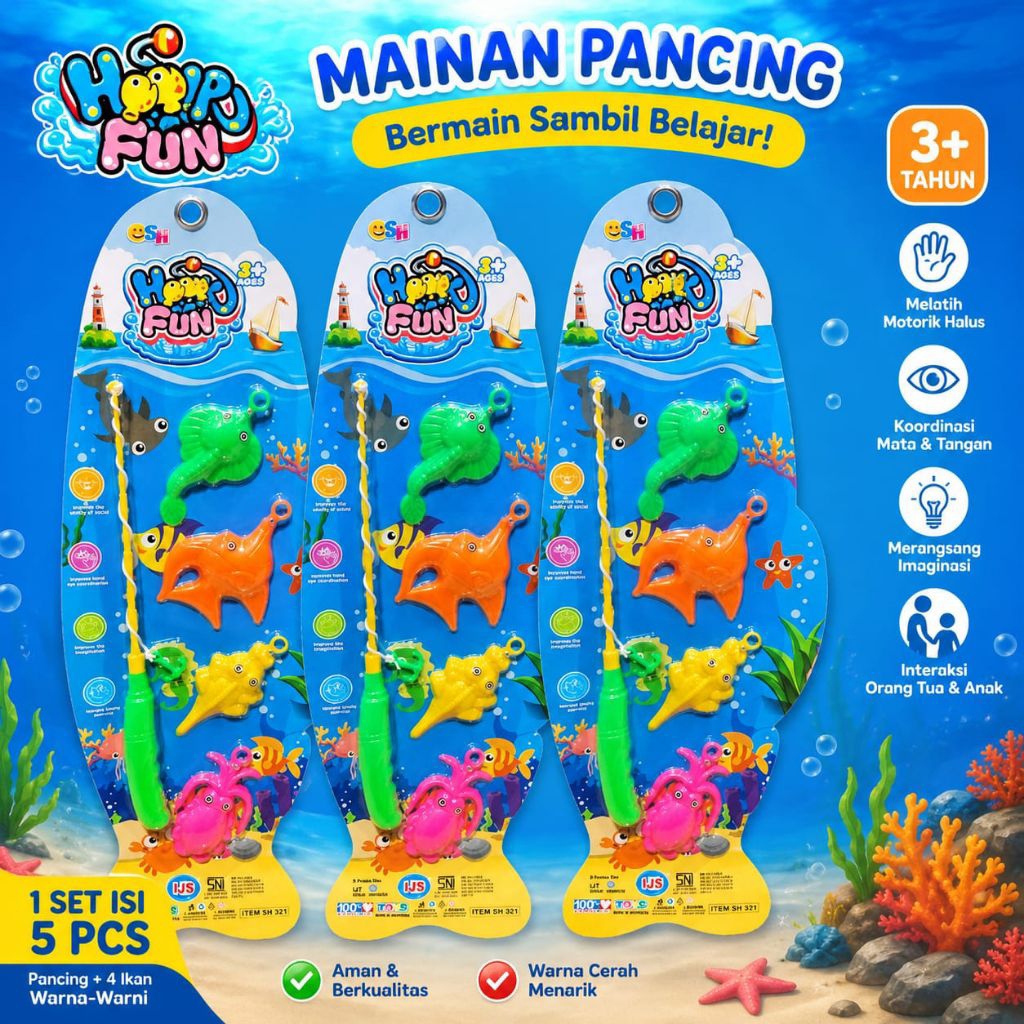 RAMEO 736 mainan anak pancingan ikan magnet memancing SH321