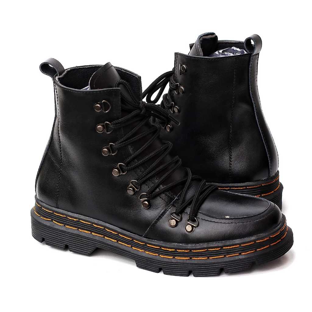 Sepatu Boots Pria Kulit Asli Casual Motoran Pria