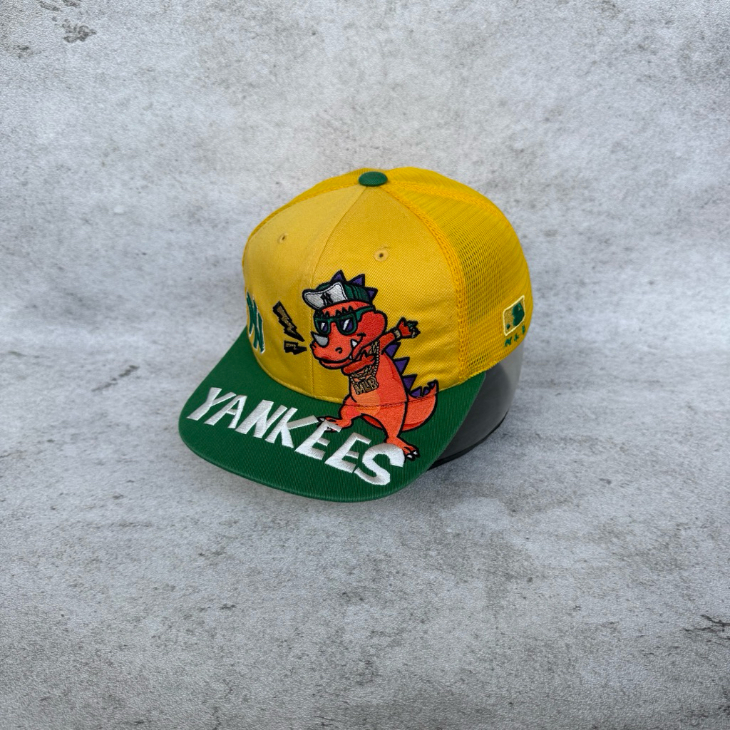Topi MLB NY Yankees Kuning Hijau Anak Second