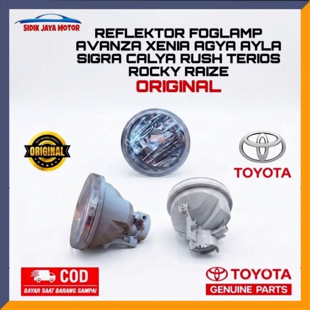 Poglamp Lampu Kabut Avanza Xenia Veloz ayla Agya sigra Calya Rush terios Original Koito kiri atau ka