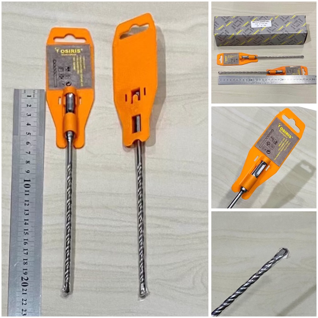OSIRIS 5x210 Mata bor beton colok 5mm x 21cm sds plus tembok dinding hammer drill 5 mili concrete wa