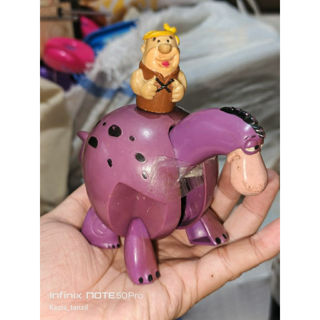 ACTION MINI FIGURE FIGUR KECIL ANIMASI ANIME KARTUN CARTOON CARTON FLINSTONE ORIGINAL BRAND ASLI FLI