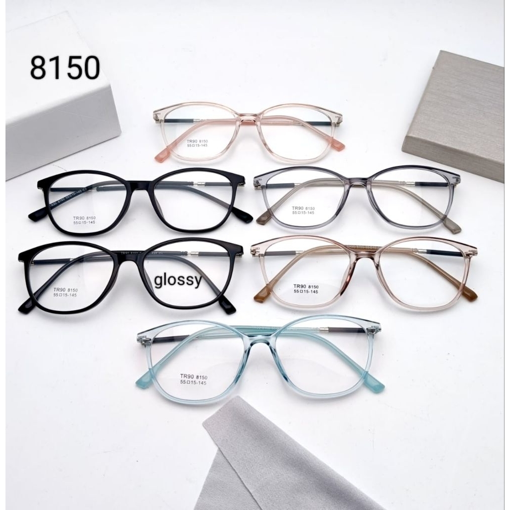 kacamata TR90 (kode 8150) bisa request minus.normal.cylinder bisa ganti lensa antiradiasi photocromi