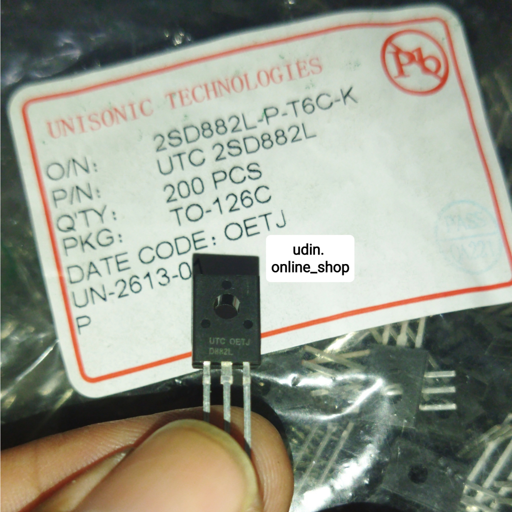 D882 UTC TRANSISTOR NPN D 882 UTC 2SD882L ORIGINAL