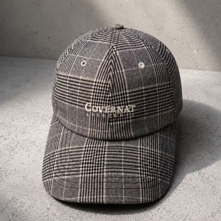 Topi Covernat motif tartan original