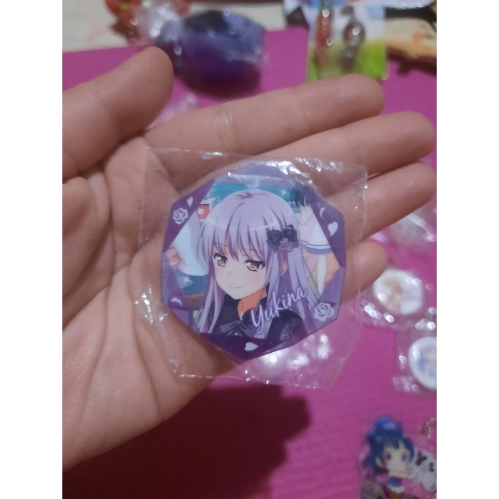 BanG Dream Hexagonal Pin Acryclic Yukina Minato
