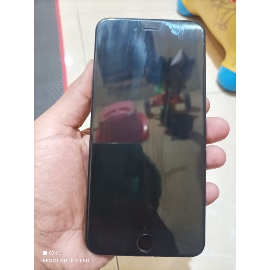 LCD iphone 6s plus copotan plus kamera depan dan tombol home