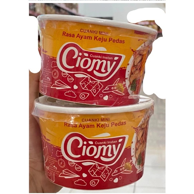 Ciomy Cuanki Instan Ayam Kuah Keju Pedas Cup 40 gr