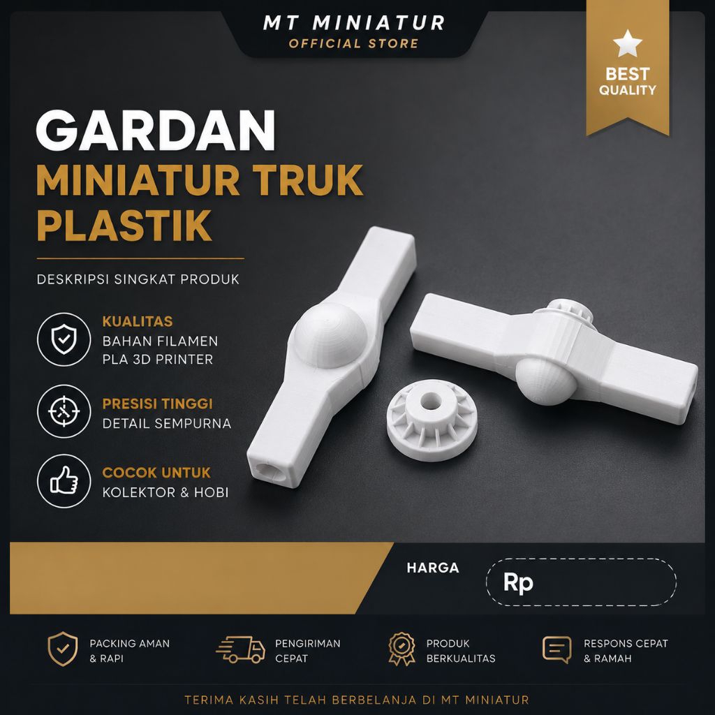Gardan Miniatur Truk Plastik