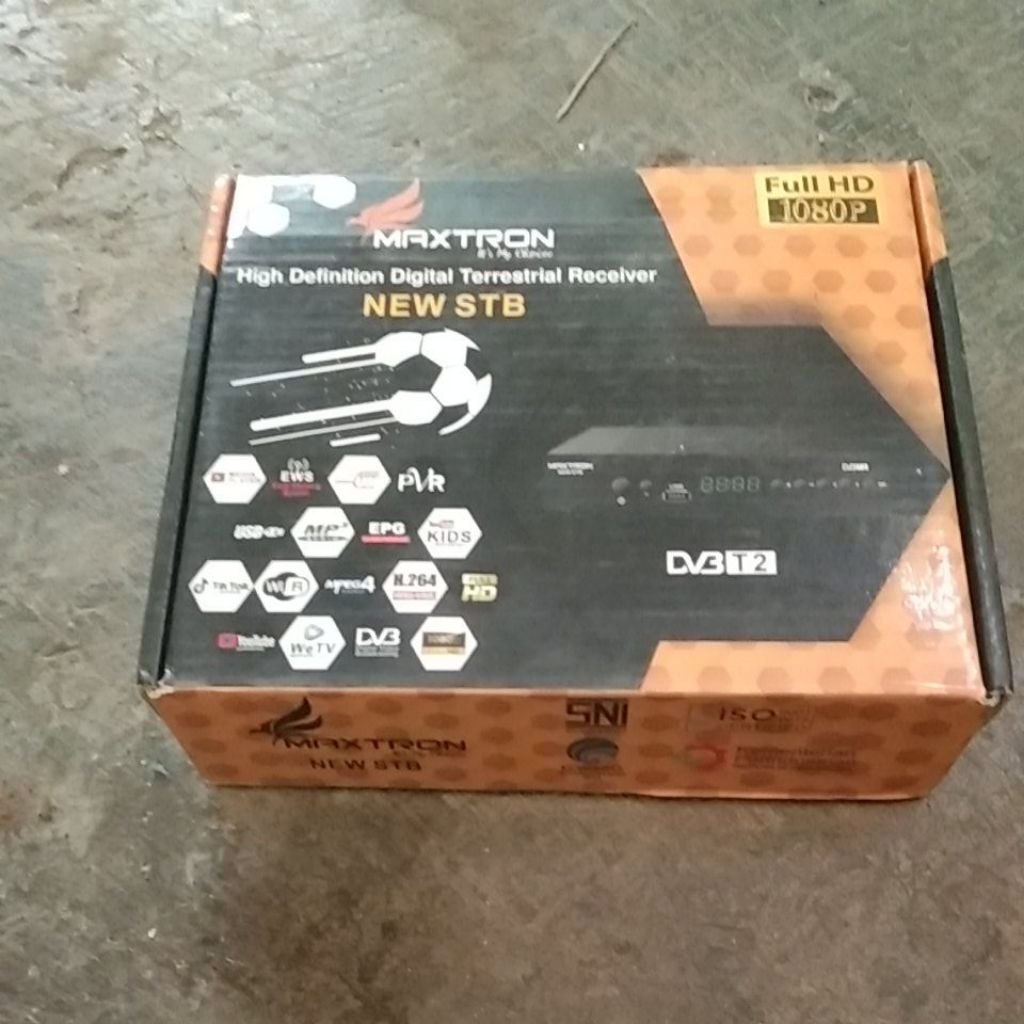 STB MAXTRON  DVBT2 ( matot/rusak )