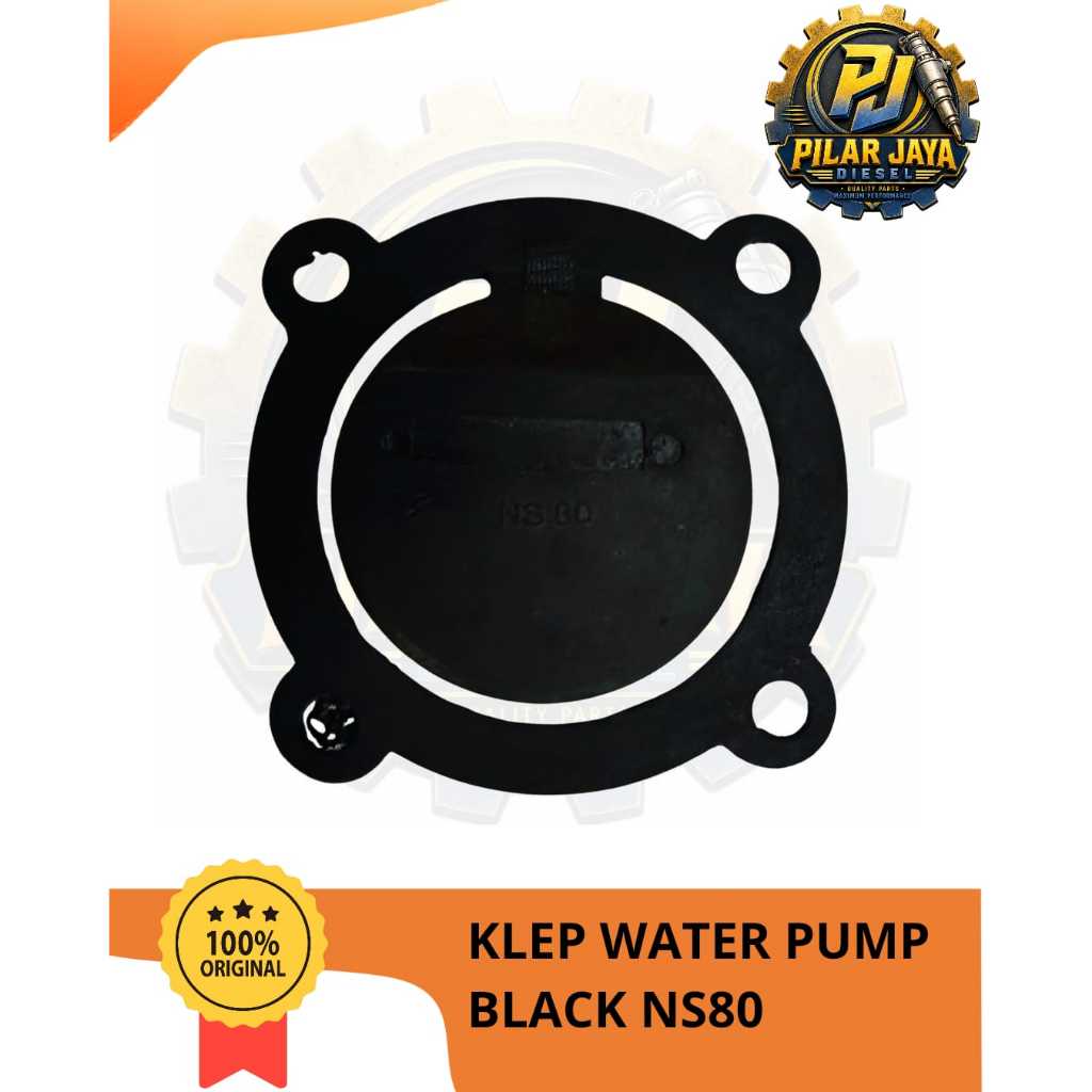 KLEP WATER PUMP BLACK NS80 4HOLE / KLEP HITAM POMPA NS80