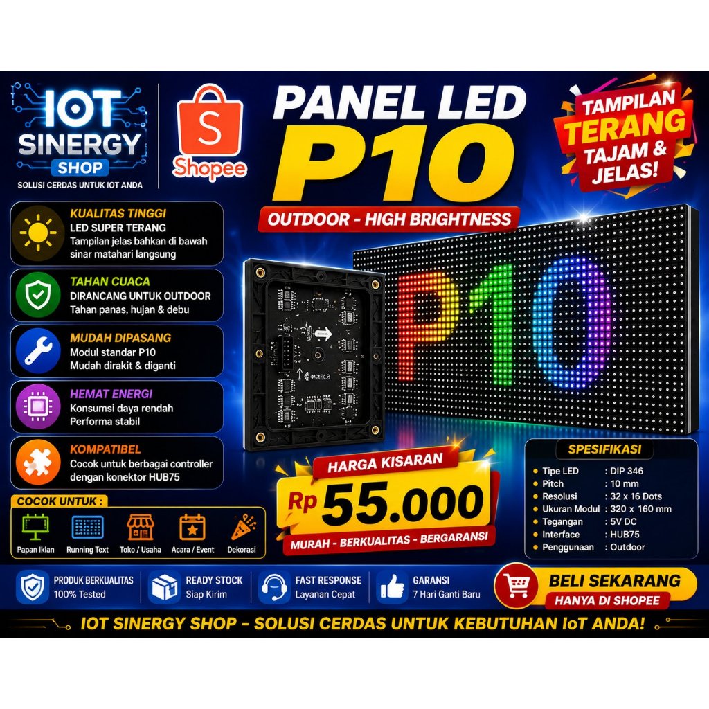 PANEL LED P10 (SECOND EX CHECK PROJECT)
