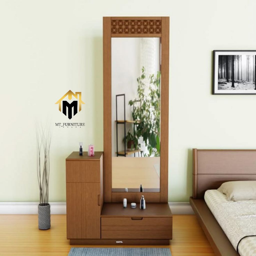 Almari Rias modern kayu jati Jepara