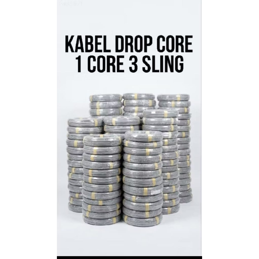 Kabel Precon 150M 1 Core 3 Seling abu abu Spek TLKM G657A2
