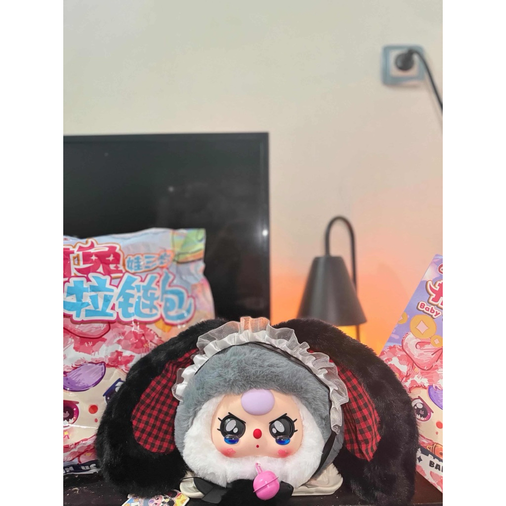 Ready Baby Three Lucky Rabbit Zipper Bag Plush Lucky Bunny 400% V2 Bag Bb3 Babythree New Original Hi