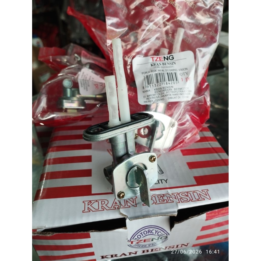KRAN TANGKI KRAN BENSIN FUEL COOK ASSY YAMAHA RXKING KING NEW RXZ RXS RXK SCORPIO VIXION KAWASAKI NI