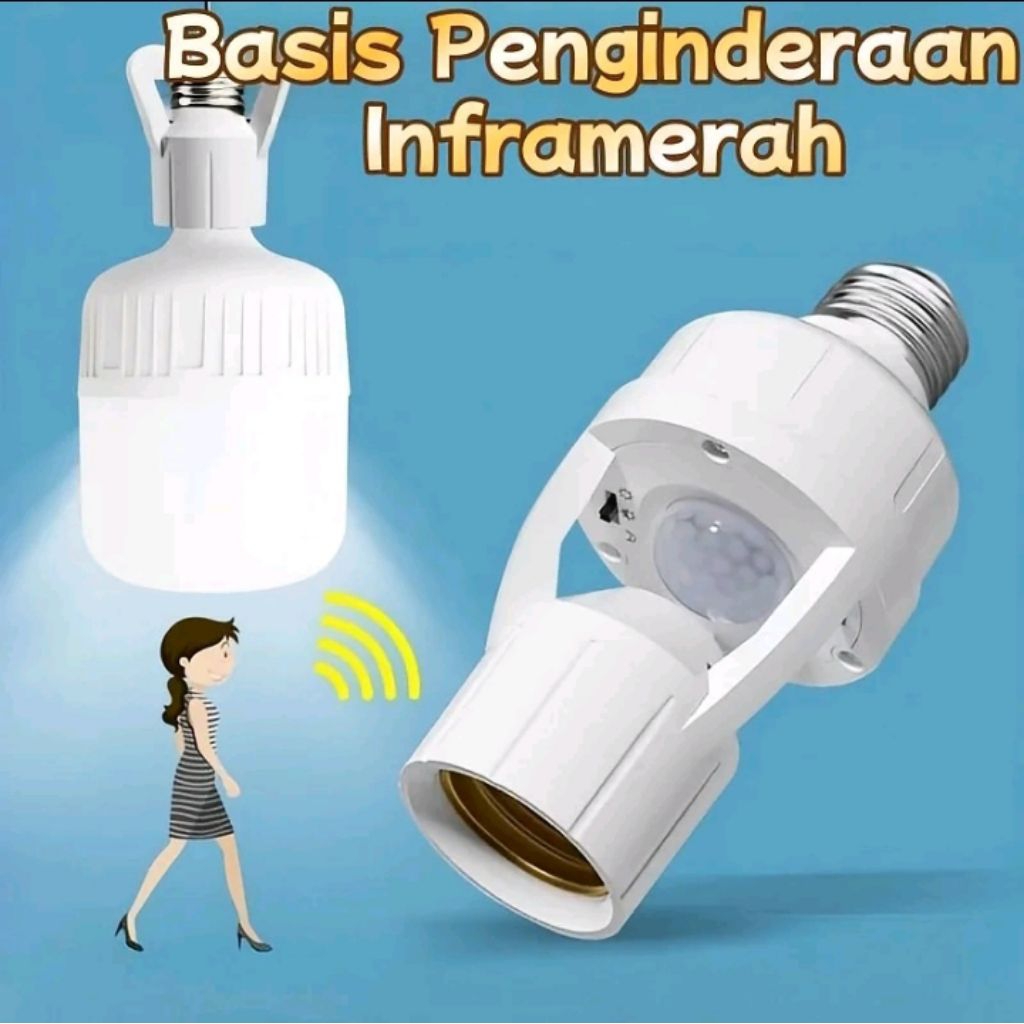 Fitting Lampu Bohlam
Fitting Lampu Bohlam Sensor Gerak Otomatis Bohlam Sensor/ Bohlam Sensor Sensor 